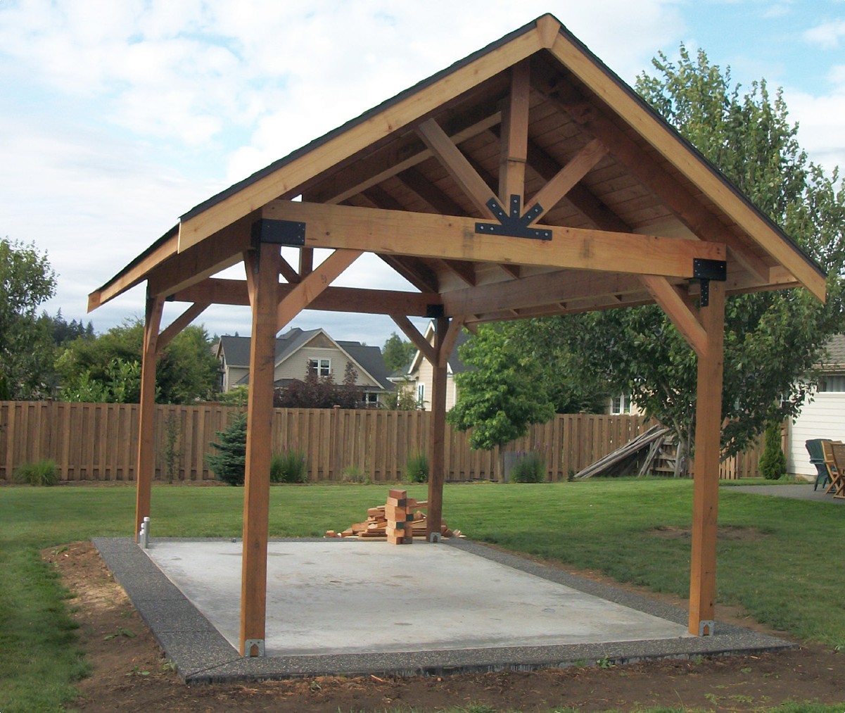 outdoor pergola remodel in ferndale